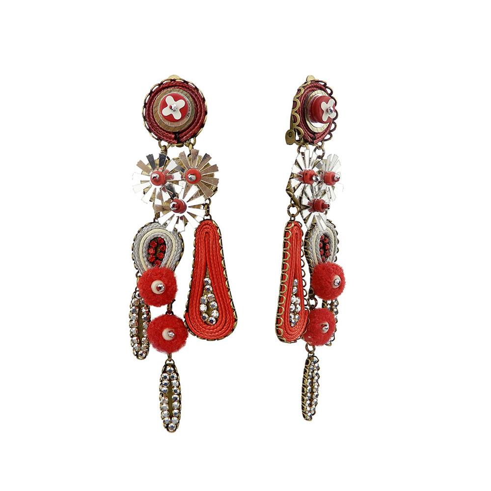 Custom Rose Statement Earrings