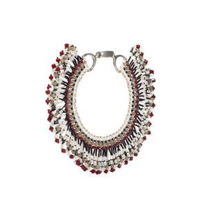 Custom Boho Style Fringed Statement Handmade Necklace