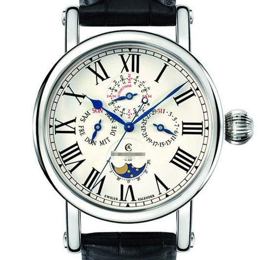 Wholesale Online Shop Funky Customize Men's 18k White Gold Automatic Watches CH1721W