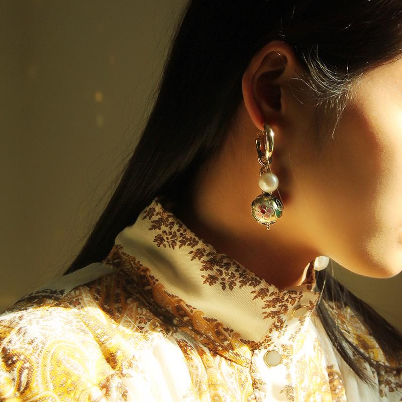 Earring Making Supplies Wholesale Wholesale Genuine Cloisonne Earrings Mismatched