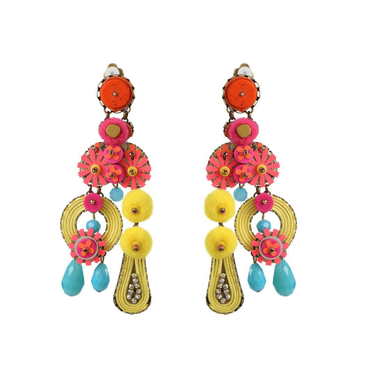 Wholesale Ethnic Statement Handmade Drop Earrings Roaring Twenties Jewelry Custom Bijoux