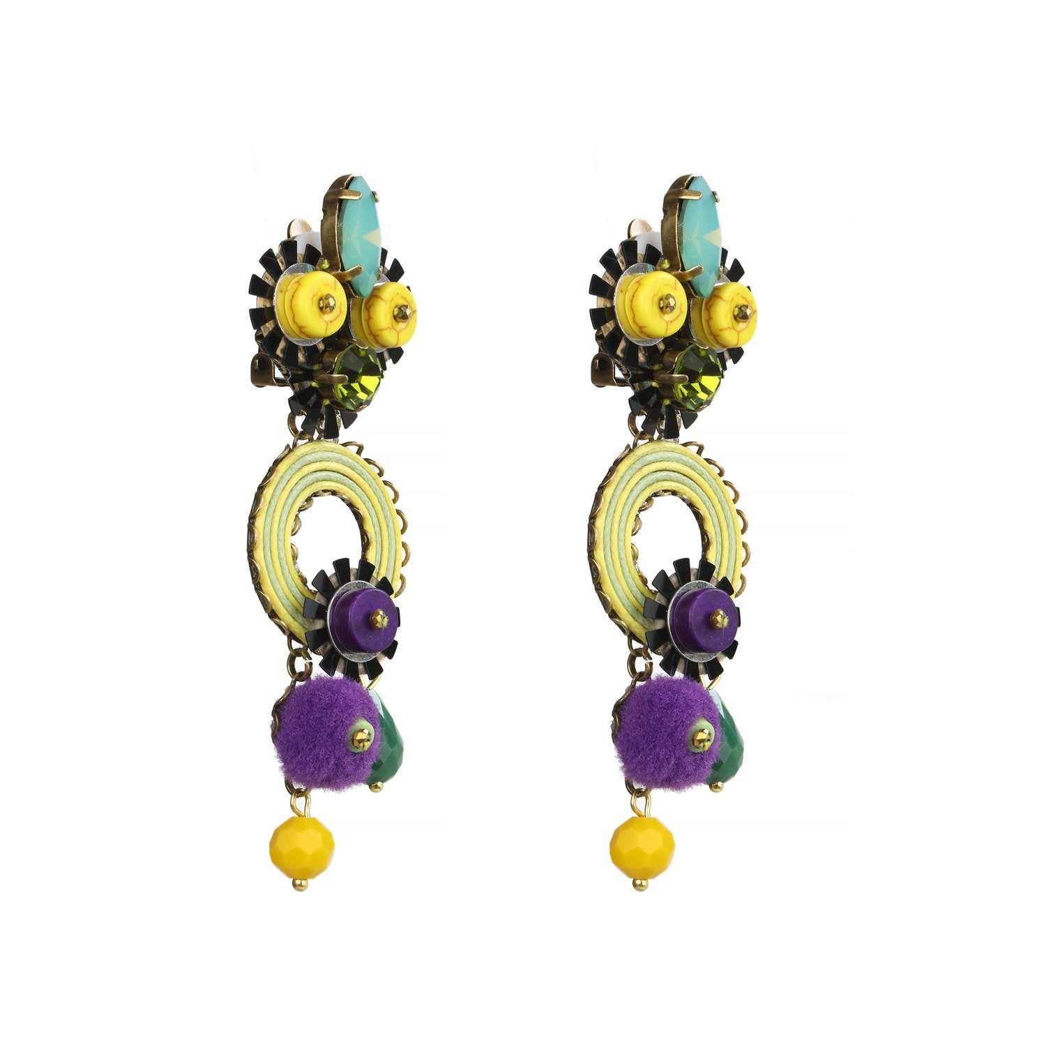 Custom Black Handcrafted Earrings