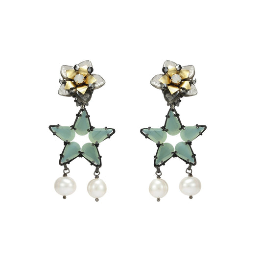 Wholesale Floral Handmade Drop Earrings Roaring 20s Jewelry Custom Bijoux