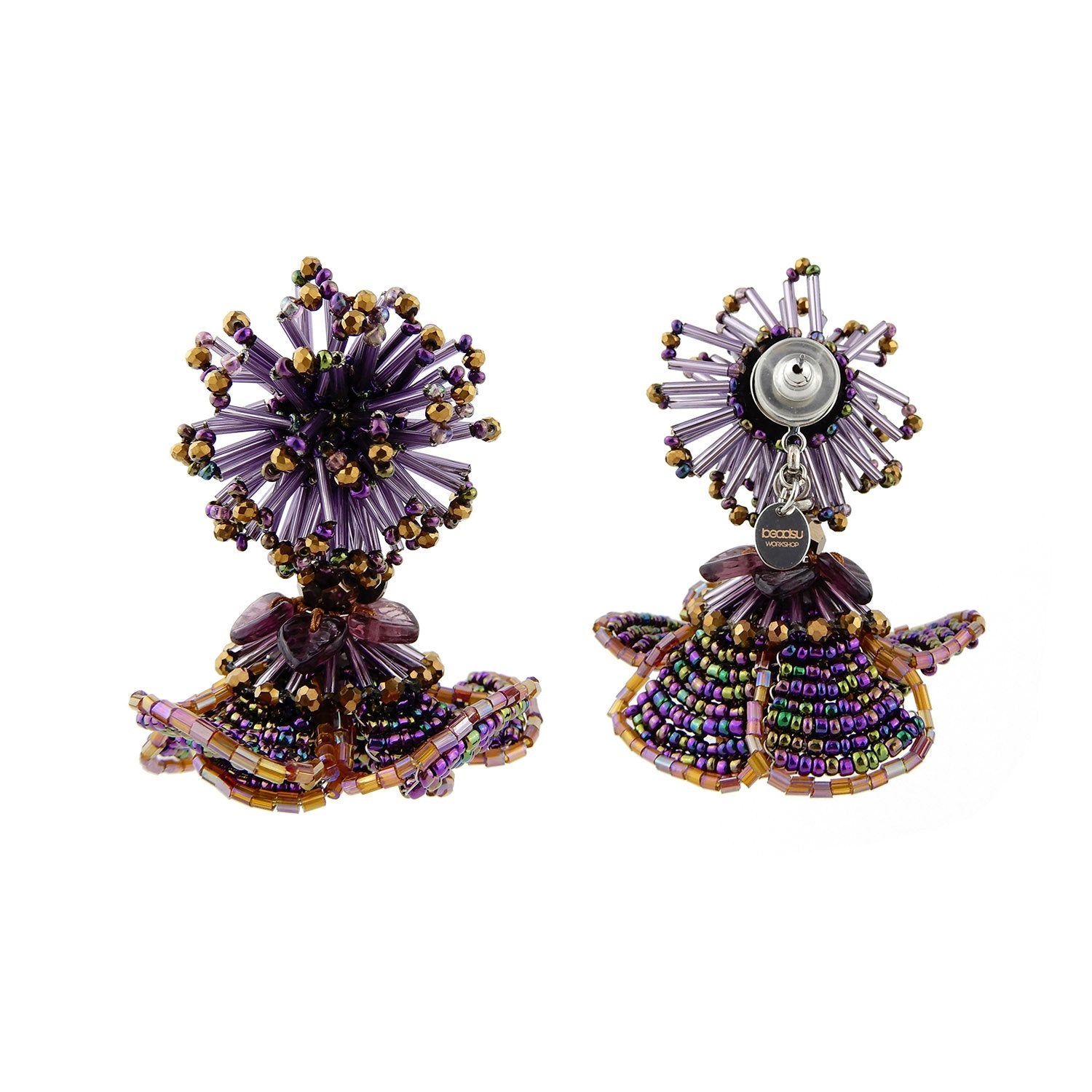 Custom Bright Pink Statement Earrings