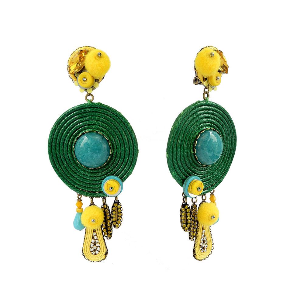 Custom Blue Handmade Earrings Jewellery