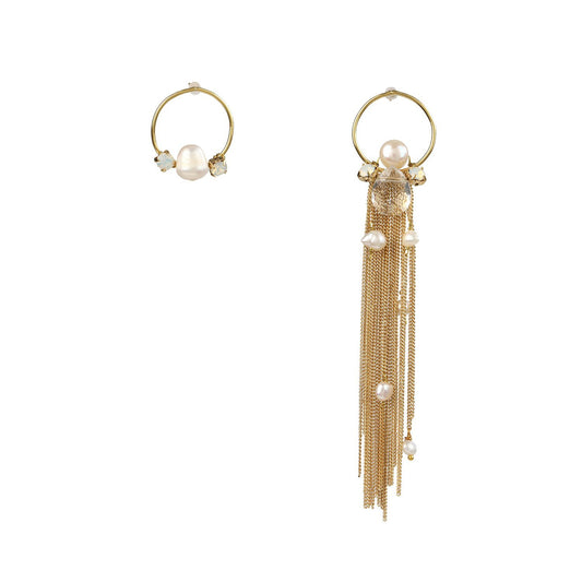 Wholesale Roaring Twenties Gold Chain Tassel Handmade Drop Earrings Custom Bijoux