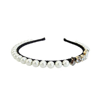 Load image into Gallery viewer, Wholesale Handmade Pearls Crystals Embellished Headband Womens Gothic Jewellery Custom Bijoux
