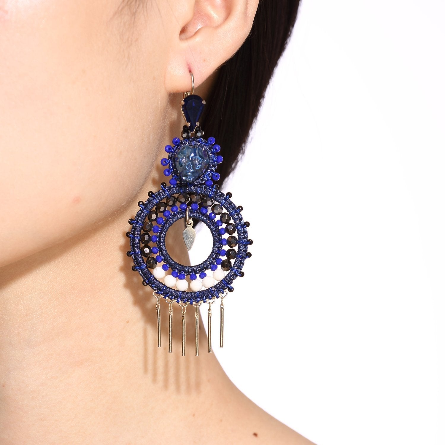 Custom Dangling Statement Handmade Earrings