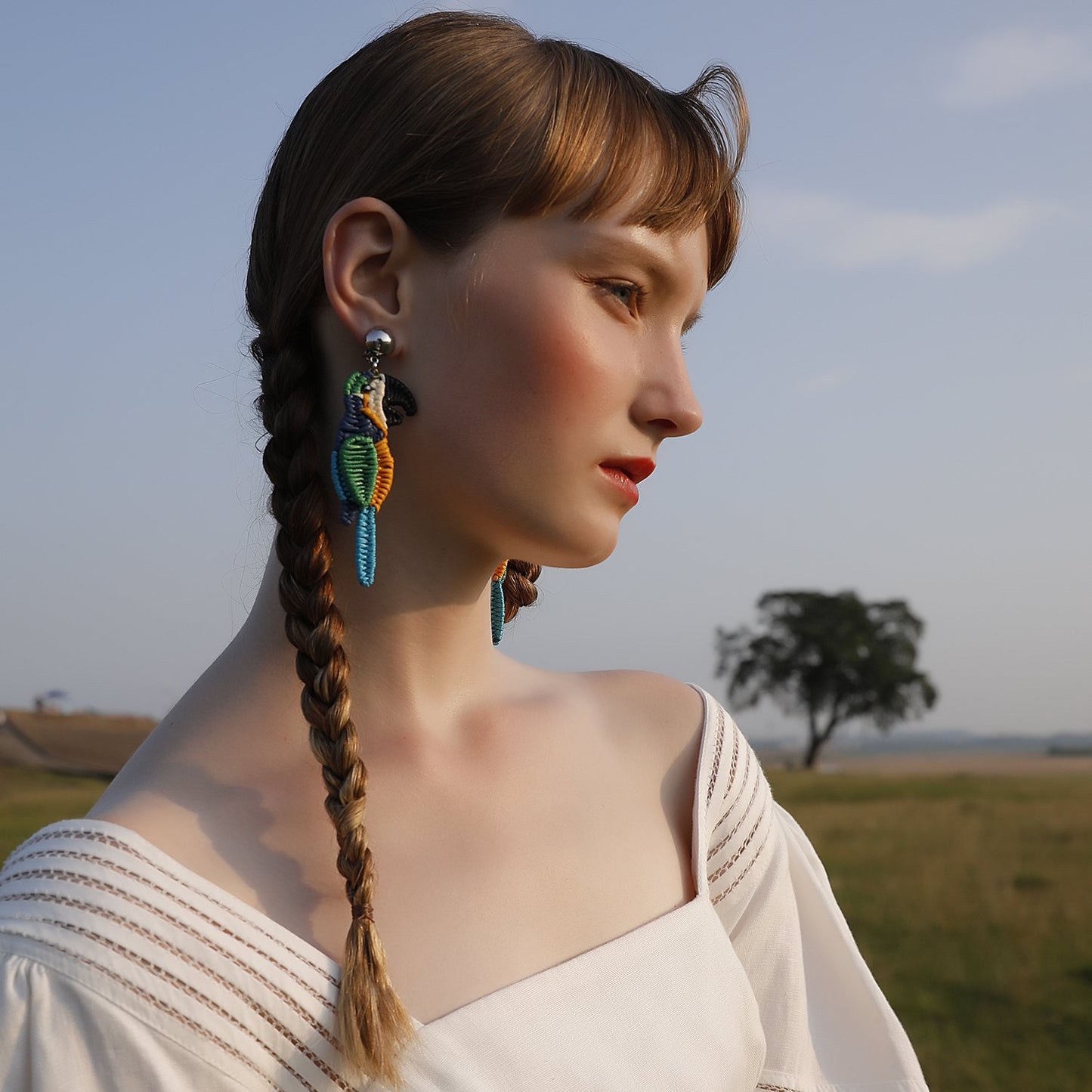 Wholesale Purple Handcrafted Earrings