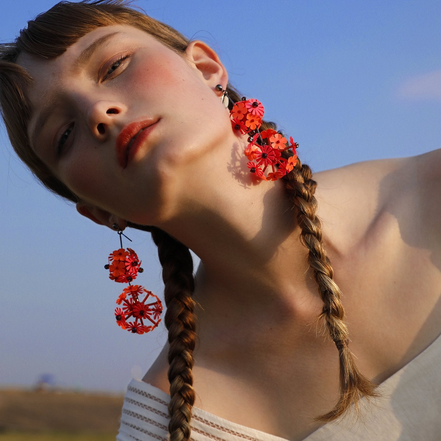 Custom Rose Gold Statement Earrings