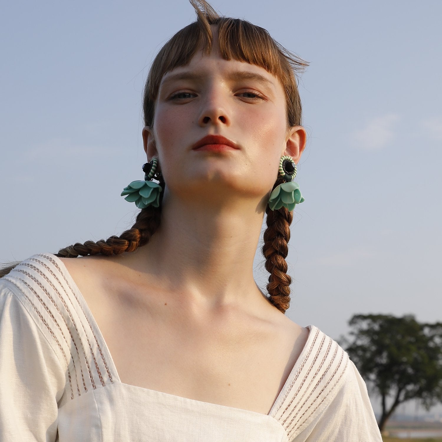 Custom Acetate Floral Handmade Earrings