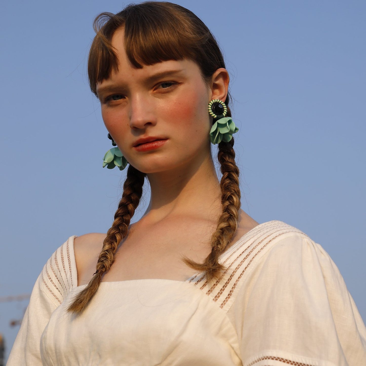 Custom Designer Black Handmade Earrings