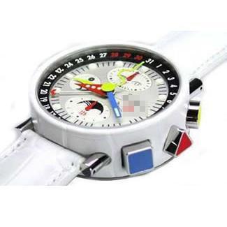 Wholesale Luxurious Durable Men's Stainless Steel with Alligator Skin Automatic Watches Krono B 2 Cuir White