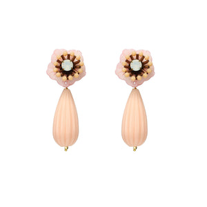 Wholesale Drop Flower Statement Earrings