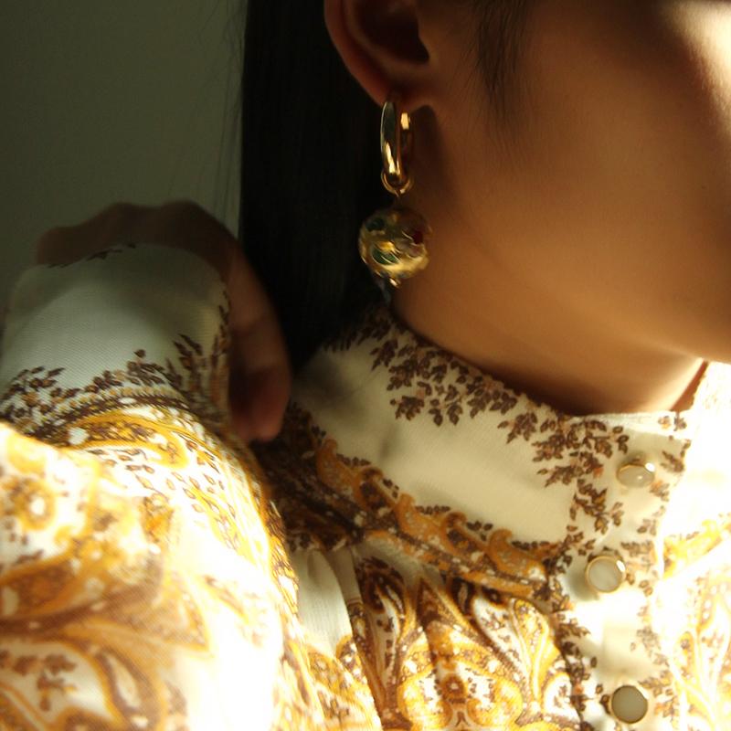 Wholesale Sapphire Handmade Statement Earrings