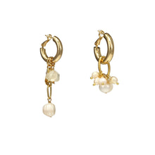 Load image into Gallery viewer, Wholesale Mismatched Citrine Pearls Cross Earrings
