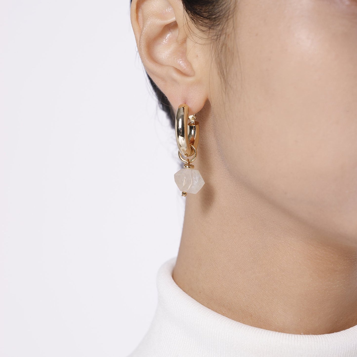 Fashion Jewellery Wholesale Suppliers Wholesale Mismatched Citrine Pearls Cross Earrings