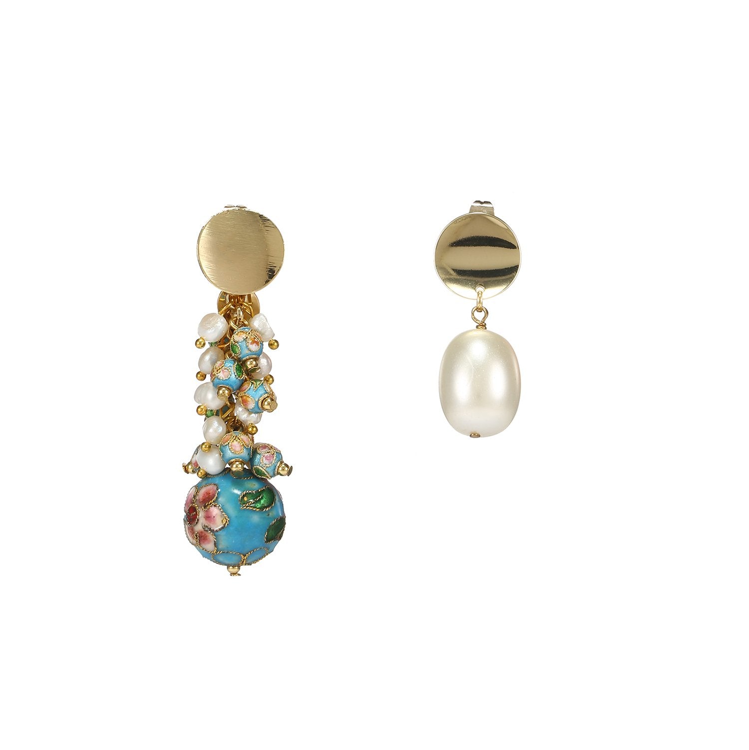 Custom Asymmetrical Pearl Earrings