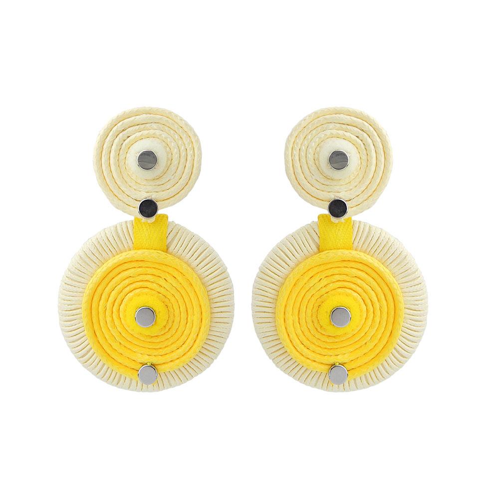 Custom Designer Yellow Handmade Earrings Bijoux