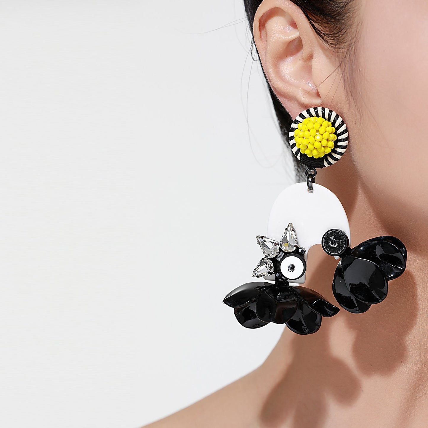 Custom Guanajuato Asymmetrical Floral Handmade Earrings
