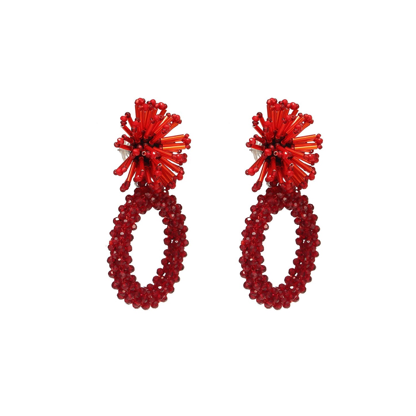 Wholesale Jewelry Suppliers Wholesale Flower Shaped Big Hoop Earrings
