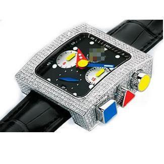 Custom Ladies Stainless Steel with Diamonds Watches 