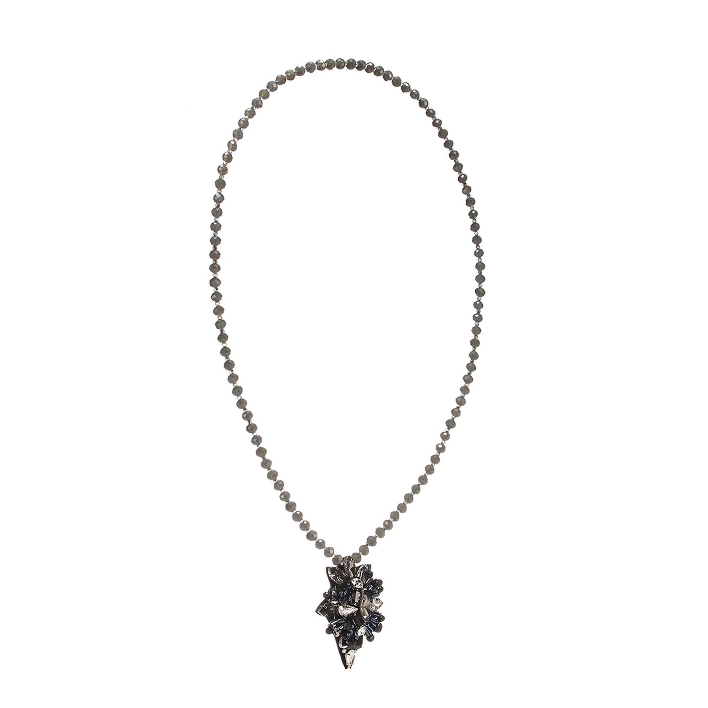 Custom Beautiful Pendent Bead Embroidery Pullover Handcrafted Necklace