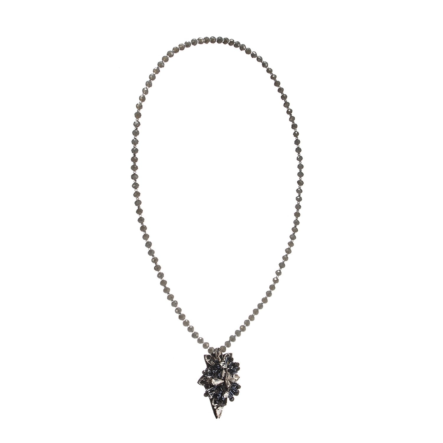 Custom Beautiful Pendent Bead Embroidery Pullover Handcrafted Necklace