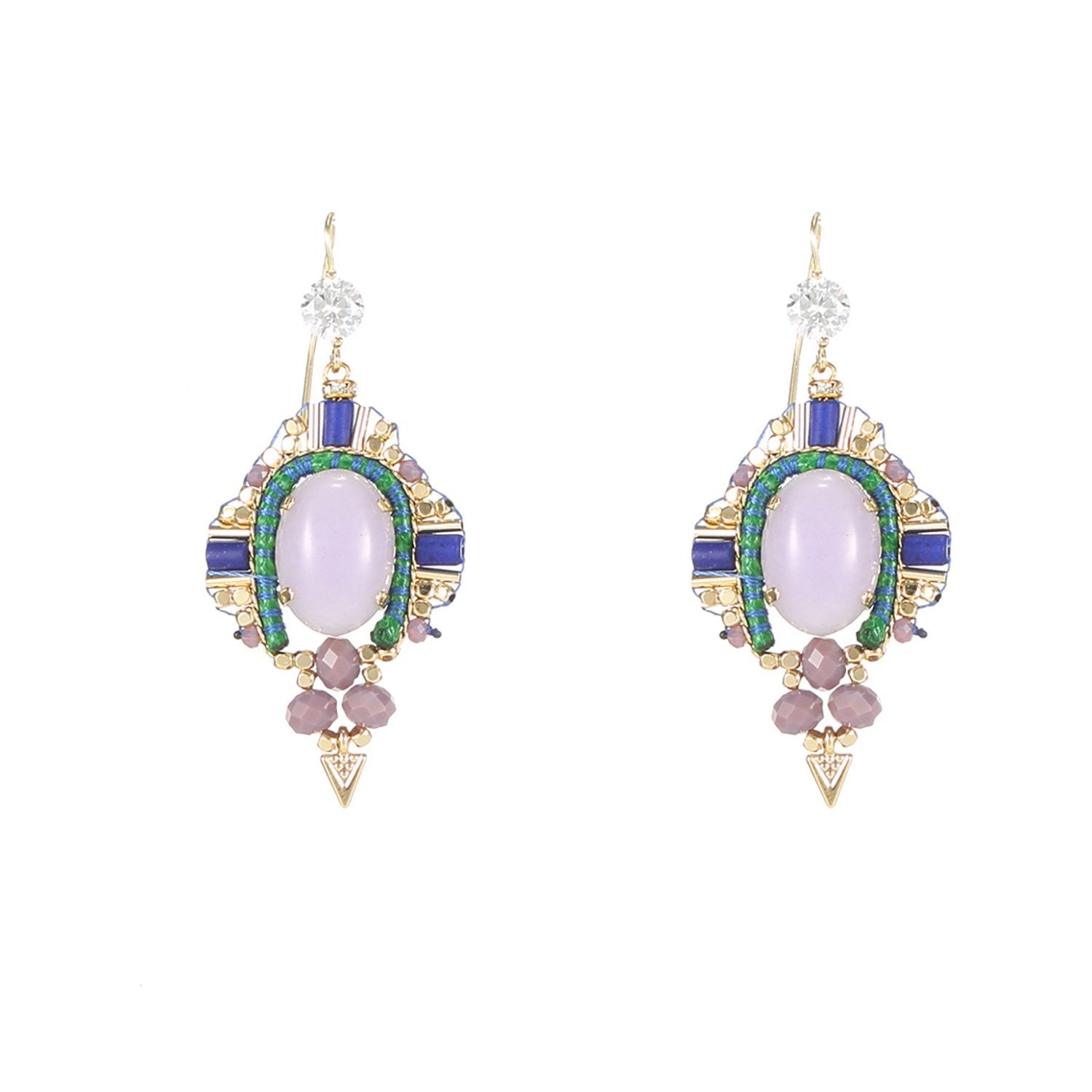 Custom Handmade Crystal Earrings