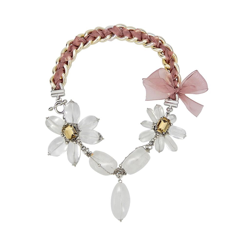 Wholesale Rock Crystal Handmade Roaring 20s Necklace Jewelry Custom Bijoux