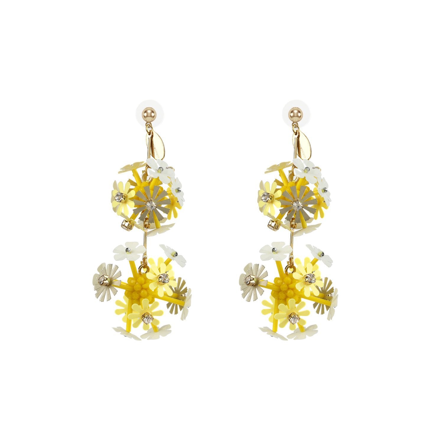 Wholesale Beautiful Floral Ball Handmade Drop Earrings Roaring Twenties Jewelry Custom Bijoux