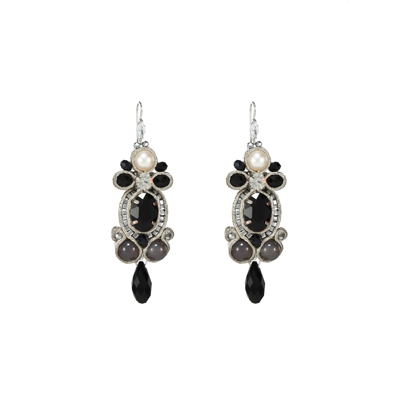 Wholesale Soutache Handmade Drop Earrings Custom Bijoux