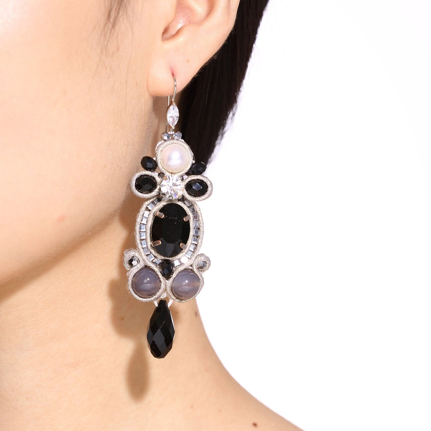 Custom Soutache Handmade Drop Earrings
