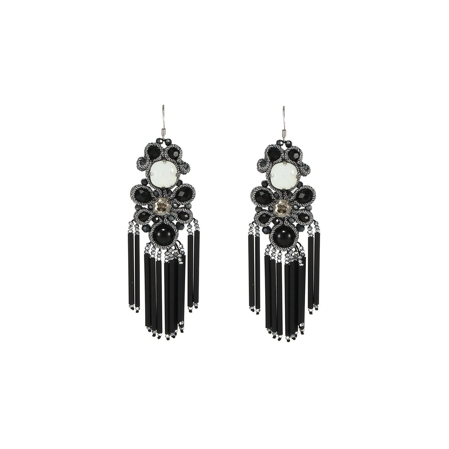 Wholesale Soutache Statement Handmade Luxury Drop Earrings Custom Bijoux