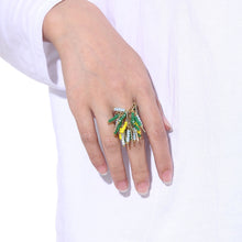 Load image into Gallery viewer, Custom Handmade Chunky Stackable Beaded Ring