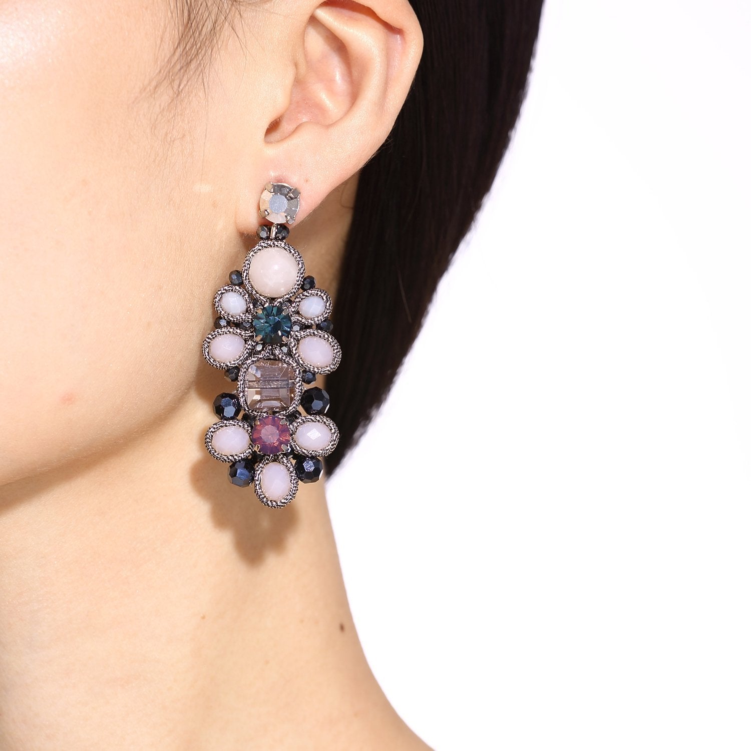 Custom Soutache Statement Handmade Drop Earrings