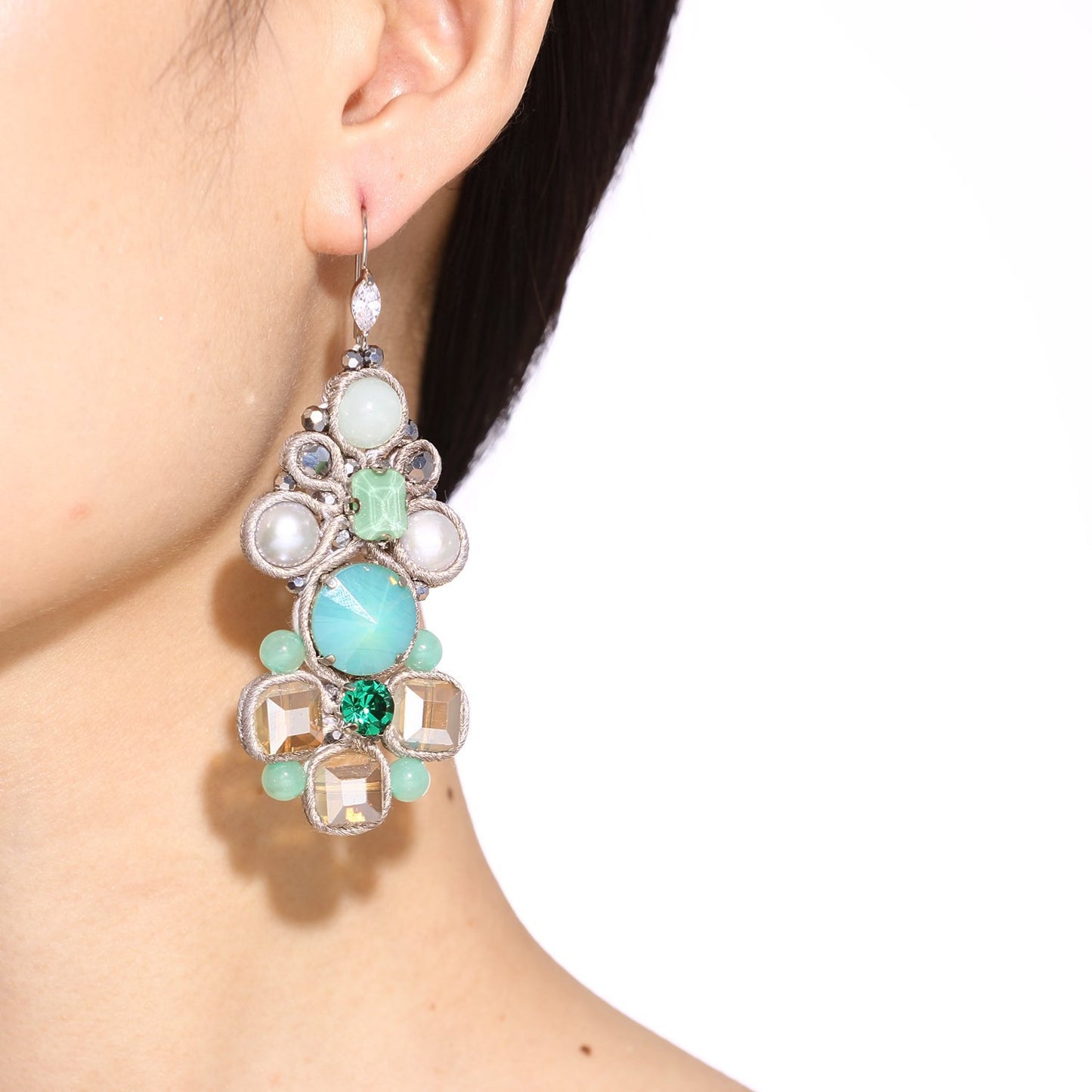 Custom Luxury Statement Soutache Handmade Drop Earrings