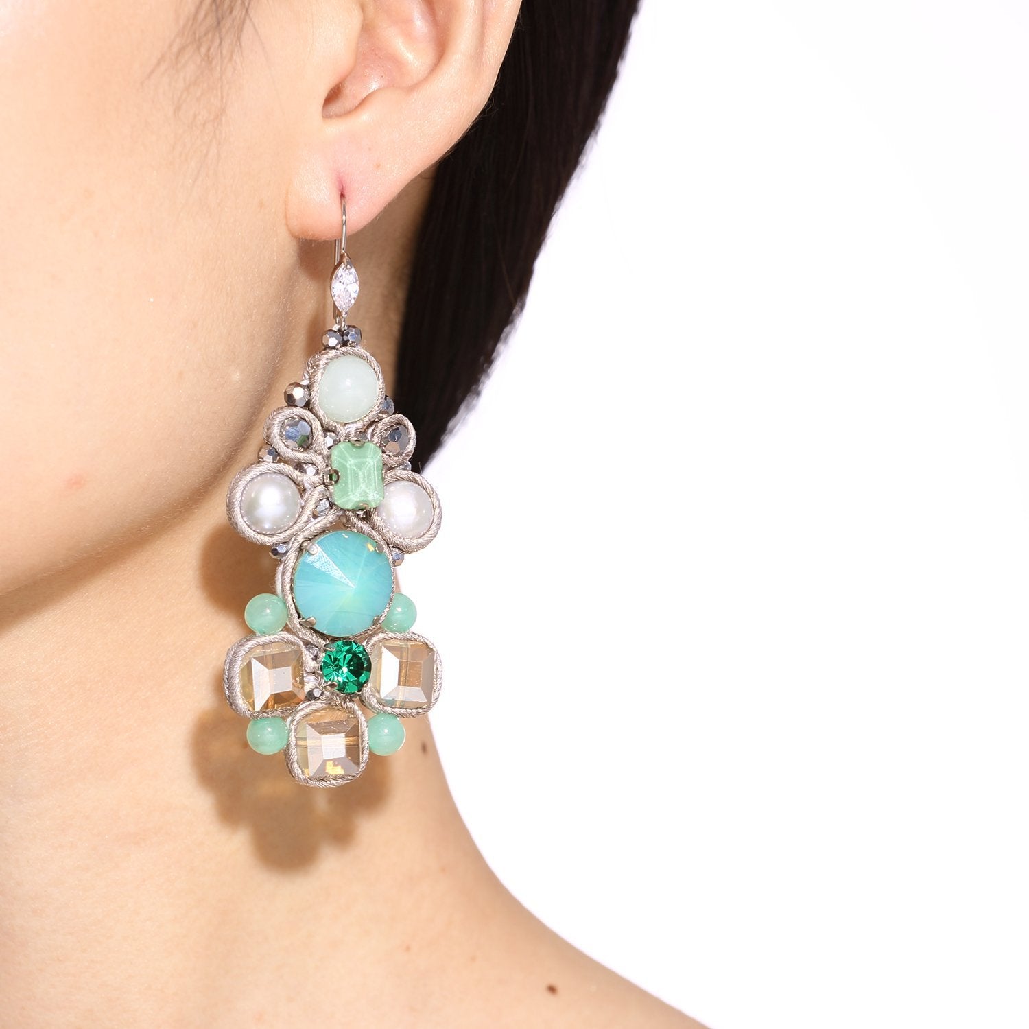 Custom Luxury Statement Soutache Handmade Drop Earrings