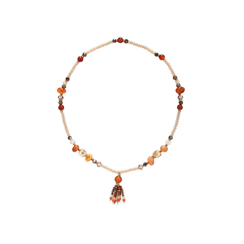Wholesale Handmade Stretchy Gem Stone Necklace & Bracelet Custom Bijoux