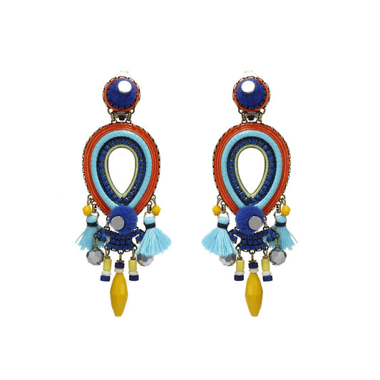 Wholesale Tribal Drop Handmade Earrings With Tassels Custom Bijoux