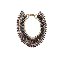 Load image into Gallery viewer, Custom Tribal Fringed Statement Handmade Necklace