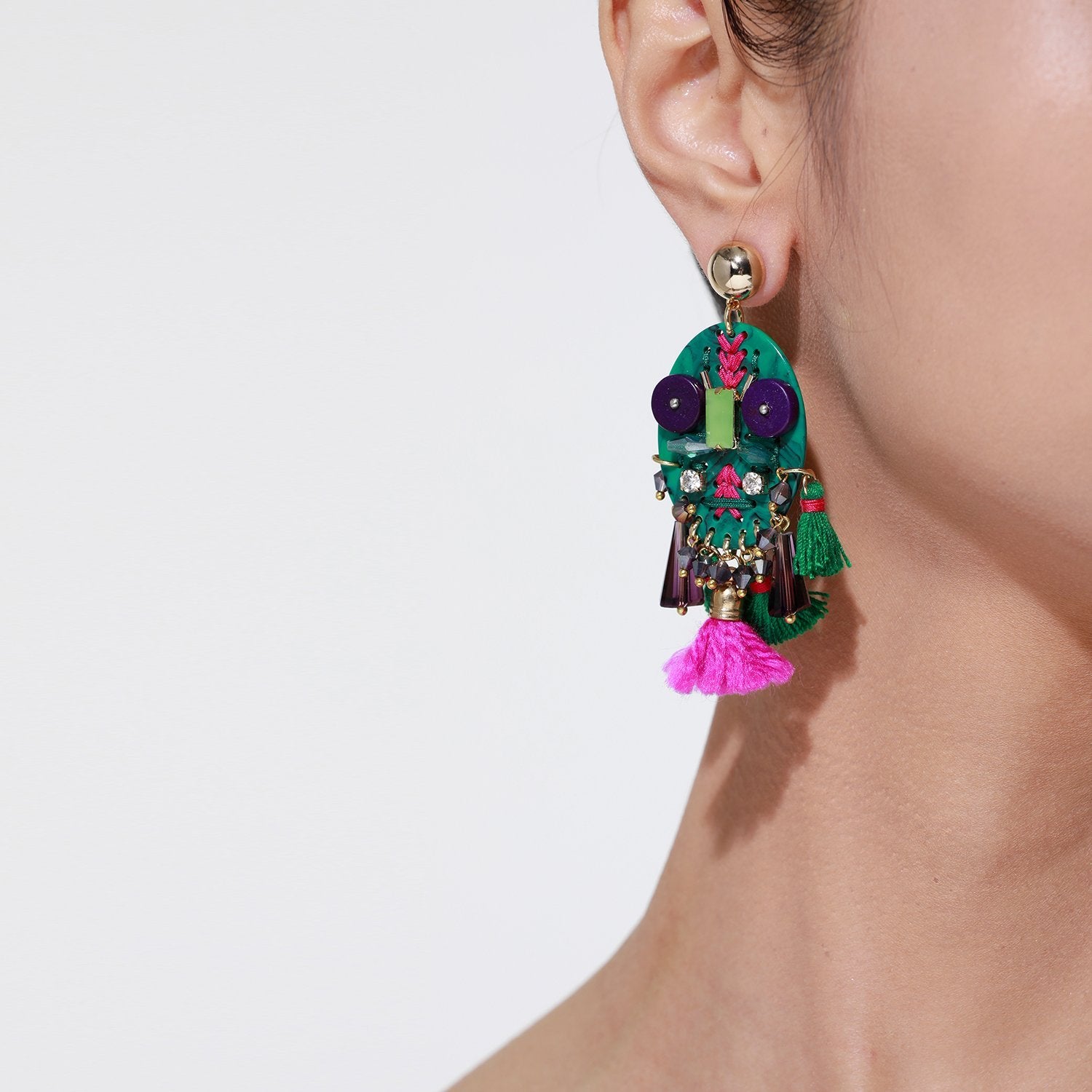 Wholesale Blue Handmade Earrings Bijoux