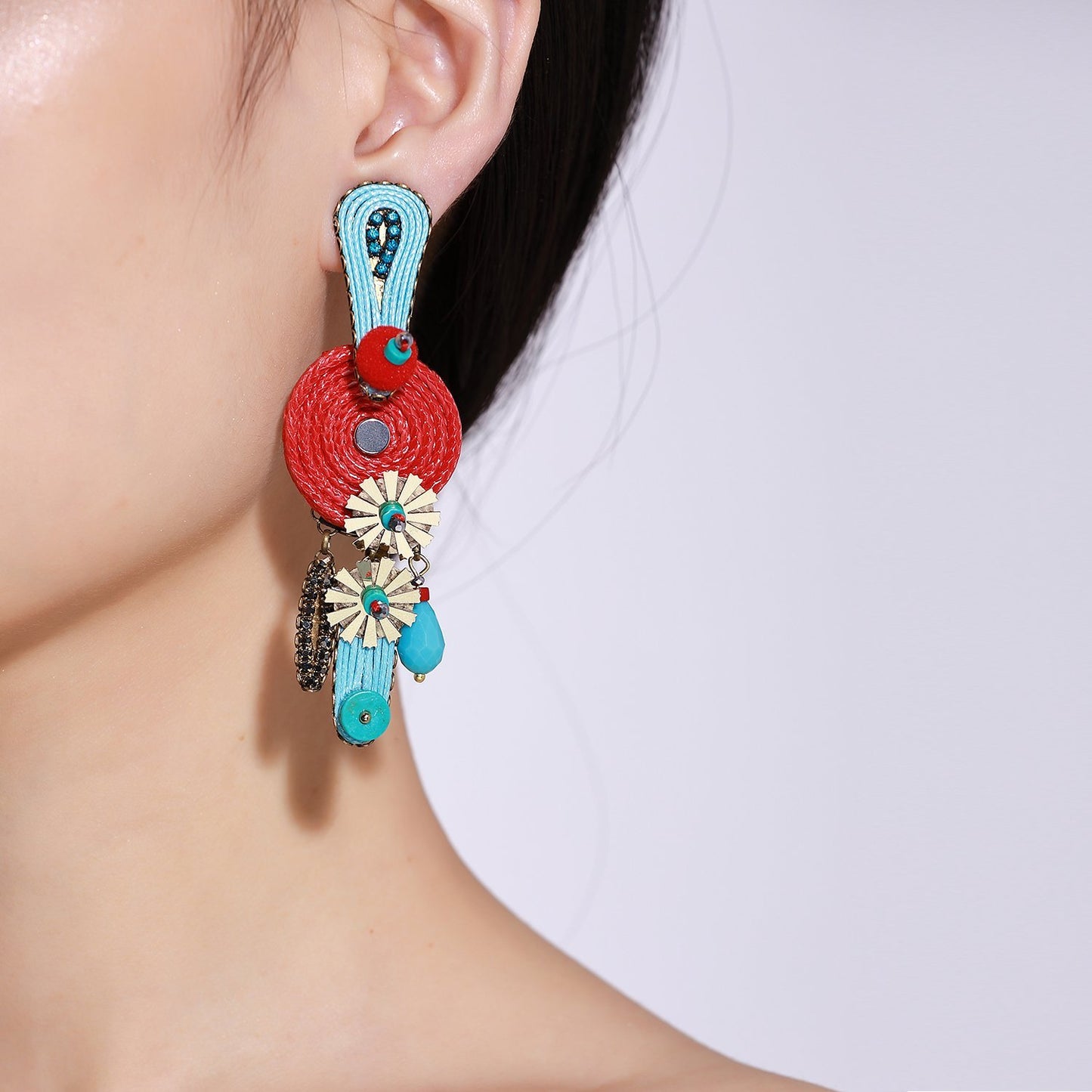 Custom Tribal Statement Handmade Drop Earrings
