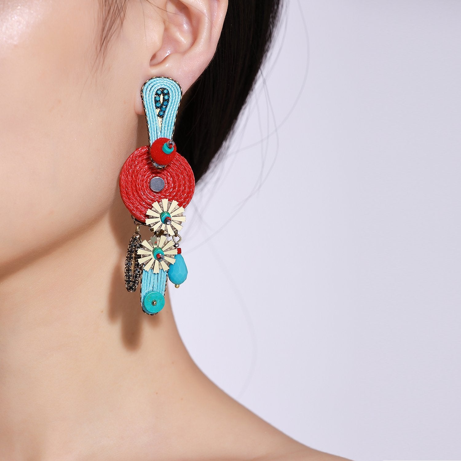 Custom Tribal Statement Handmade Drop Earrings