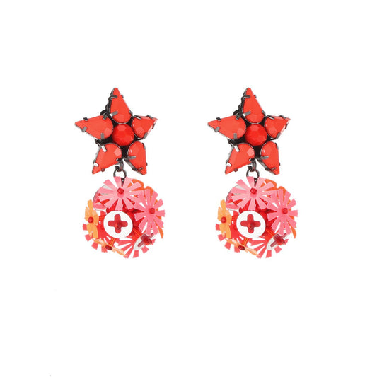 Wholesale Tropical Guanajuato Flower Ball Statement Handmade Drop Earrings Custom Bijoux