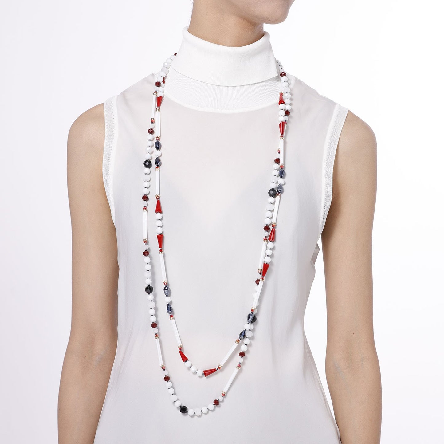 Custom Unique Two String Long Handmade Necklace