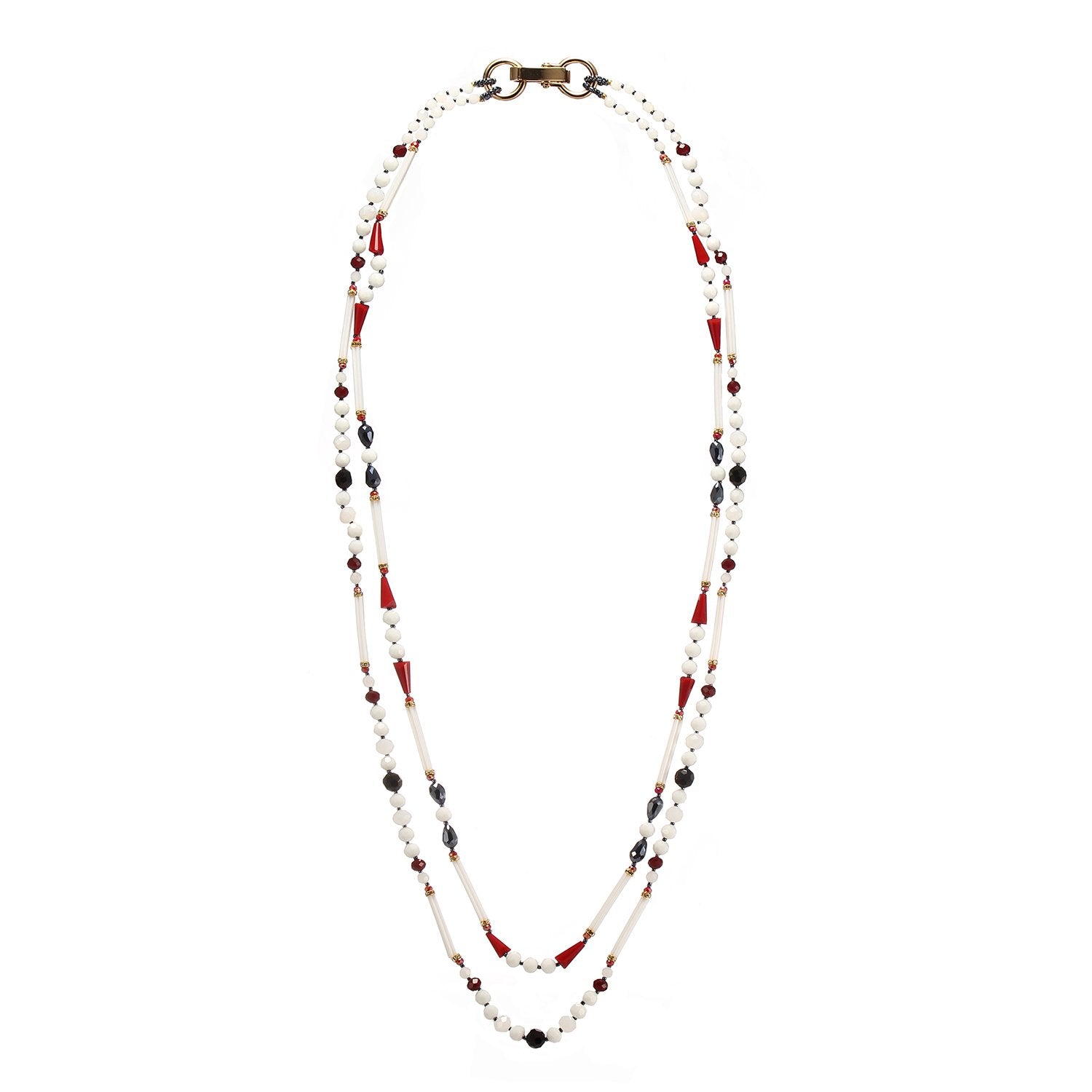 Wholesale Unique Two String Long Handcrafted Necklace