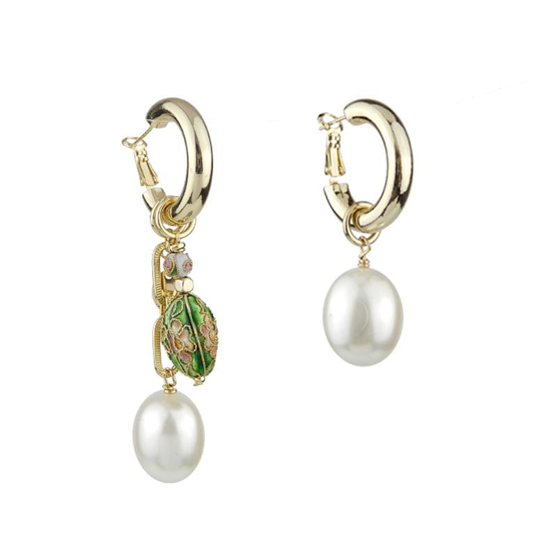 Wholesale Vintage Cloisonne Earrings Mismatched