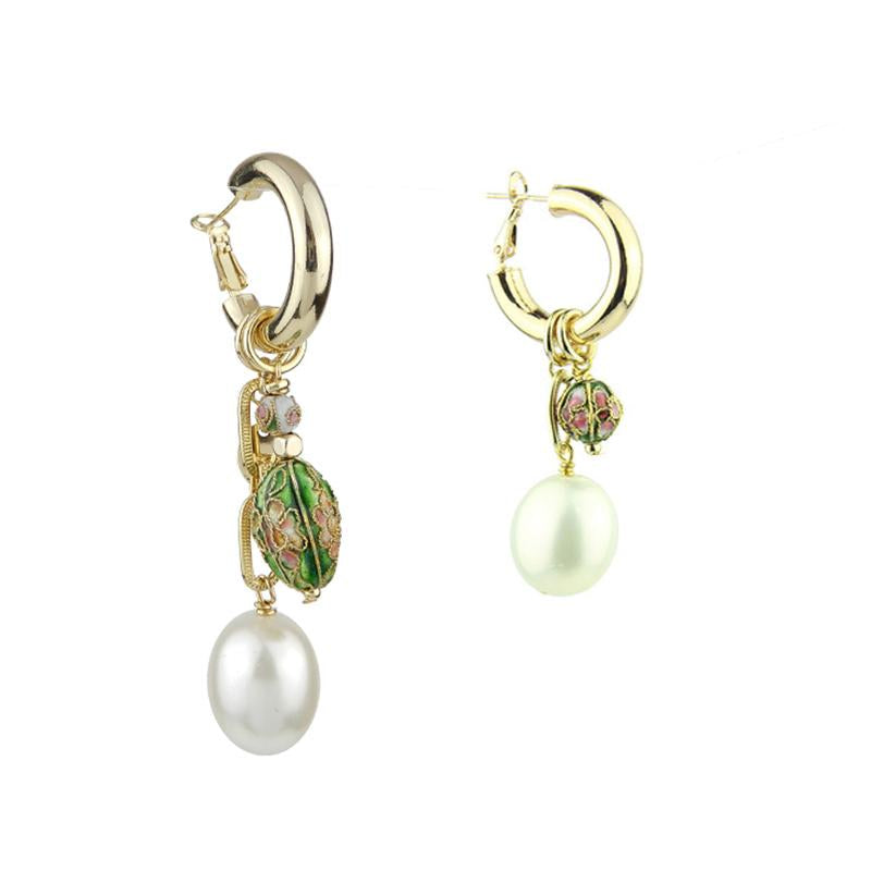 Wholesale Earring Suppliers Wholesale Vintage Cloisonne Earrings Mismatched