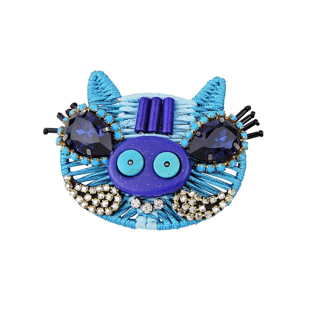 Custom Guanajuato Waxed Cord Pig Animal Handmade Brooch